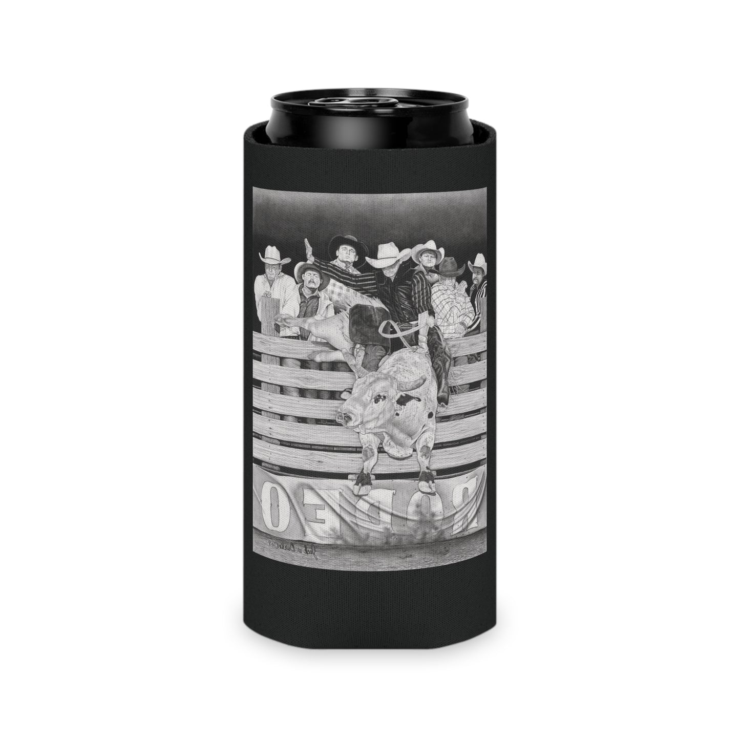 "Serius Fun" Rustic Cowboy Can Cooler, Western Beverage Sleeve, Outdoor Party Gear, Country-Themed Drink Holder, Ideal for BBQs & Tailgates