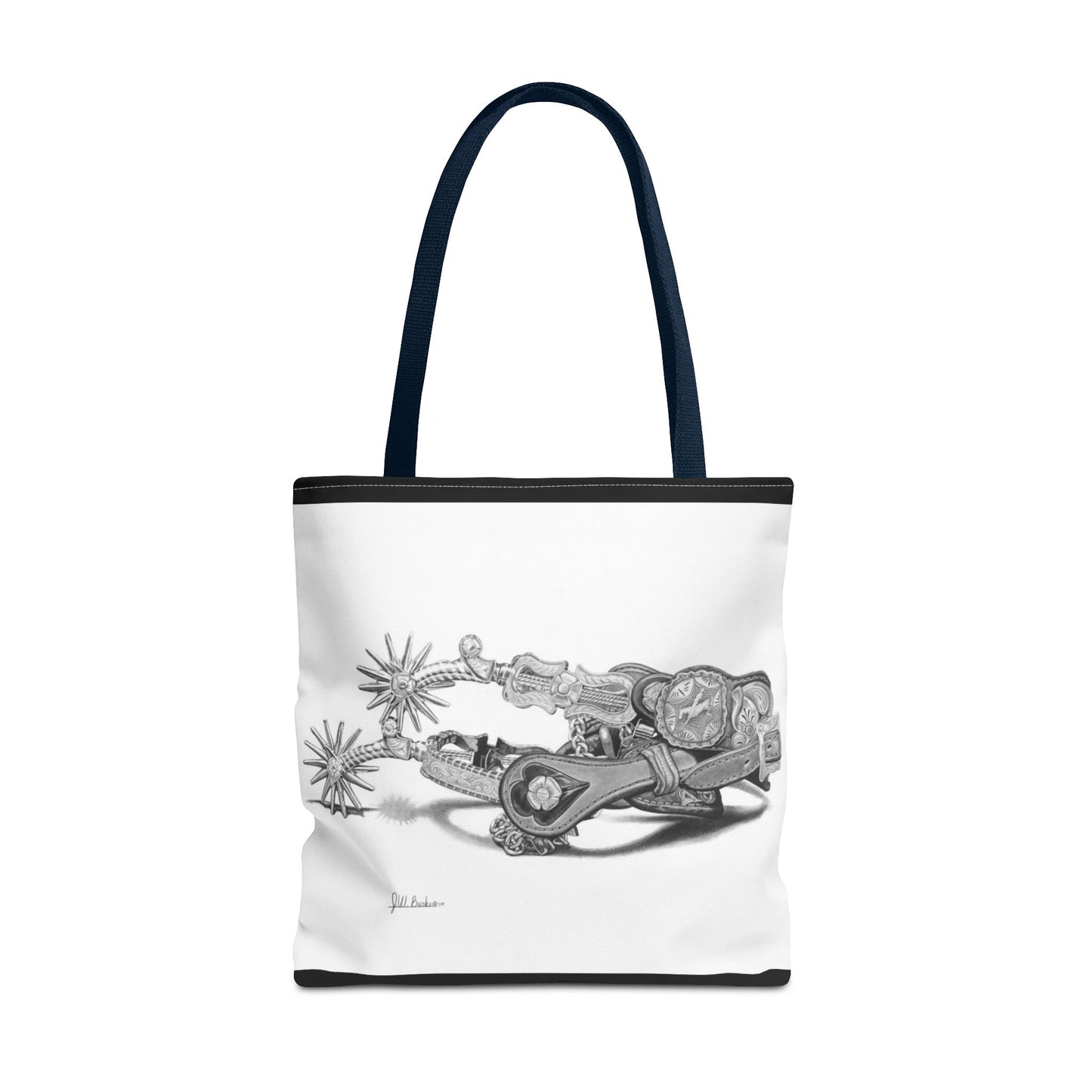 "Spurs" Tote Bag, Western Style Shopping Tote, Equestrian Gift, Farmhouse Decor, Horse Lover Accessory