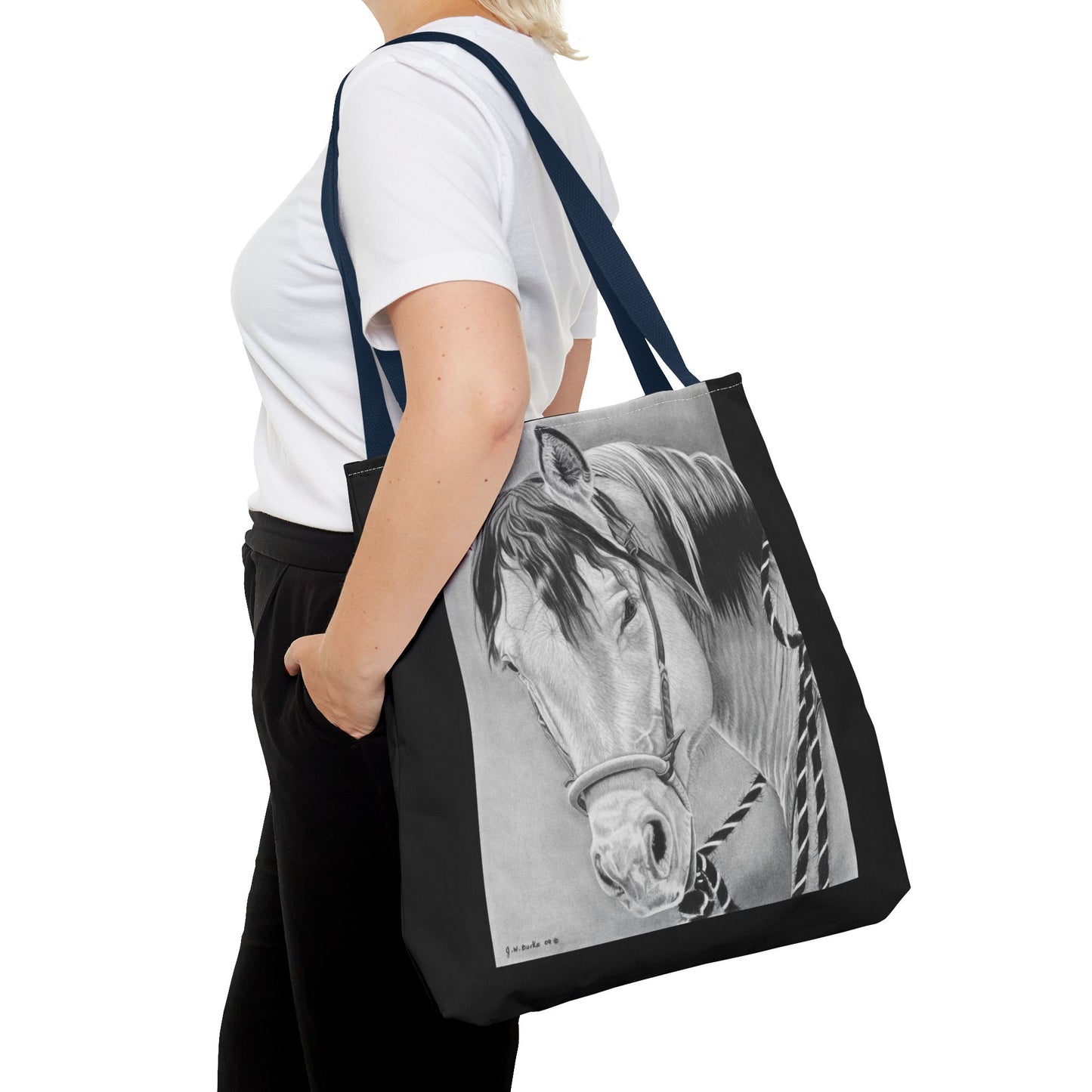 Tote Bag, Western Style Shopping Tote, Equestrian Gift, Farmhouse Decor, Horse Lover Accessory