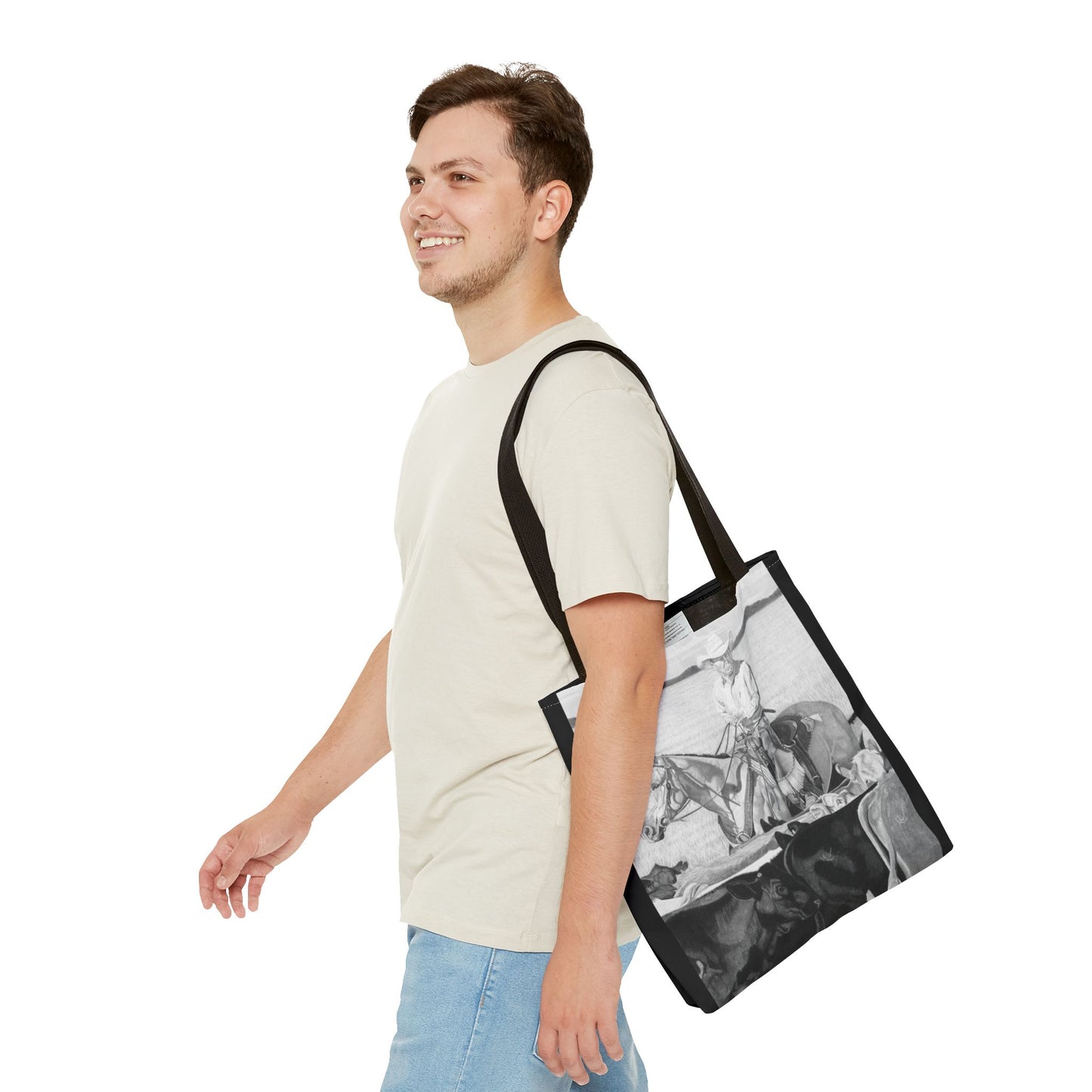 "Hot Day on the Job" Tote Bag, Western Style Shopping Tote, Equestrian Gift, Farmhouse Decor, Horse Lover Accessory