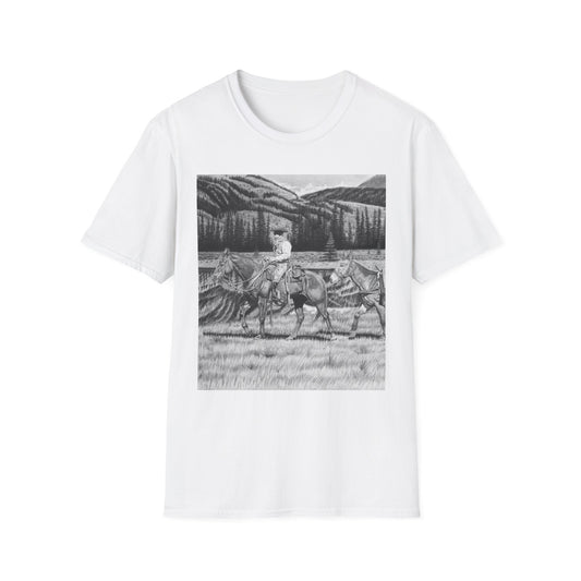 "Still Day on the Trail " Western Artwork T-Shirt