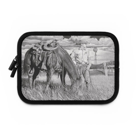 Young Cowboy Dream, Cowboy Laptop Sleeve, Unique Gift for Ranch Lovers, Rodeo Accessories, Durable Tech Cover