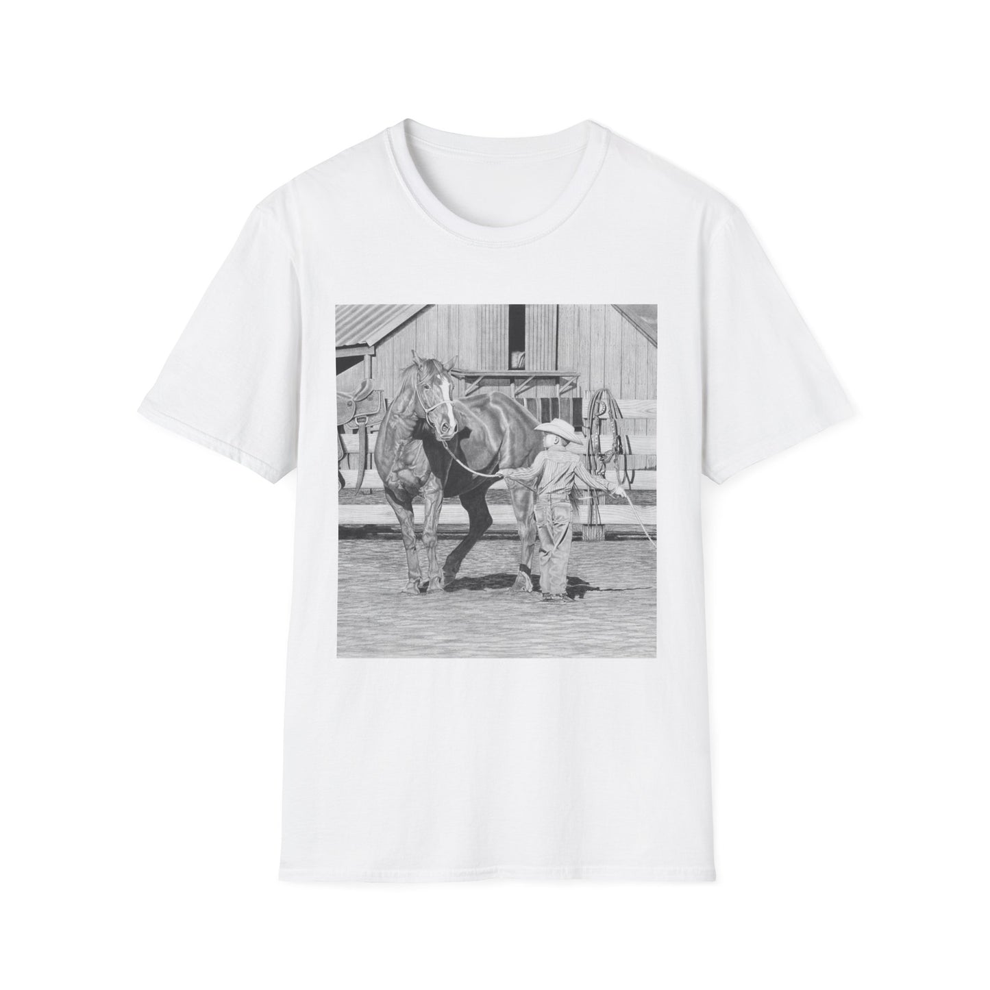"Tall Task for a Little Cowboy" Western Style T-Shirt