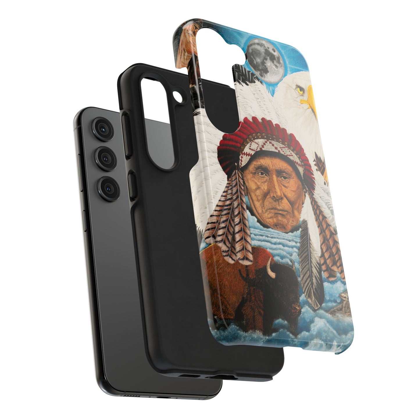 "Dream of Chief Joseph" Western Rodeo Phone Cases, Cowboy Design, Tough Protection, Gift for Him, Ranch Decor, Durable Style