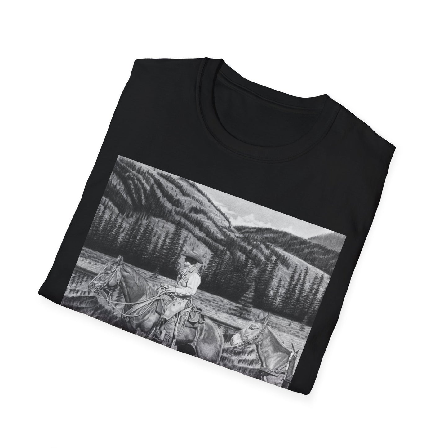 "Still Day on the Trail " Western Artwork T-Shirt
