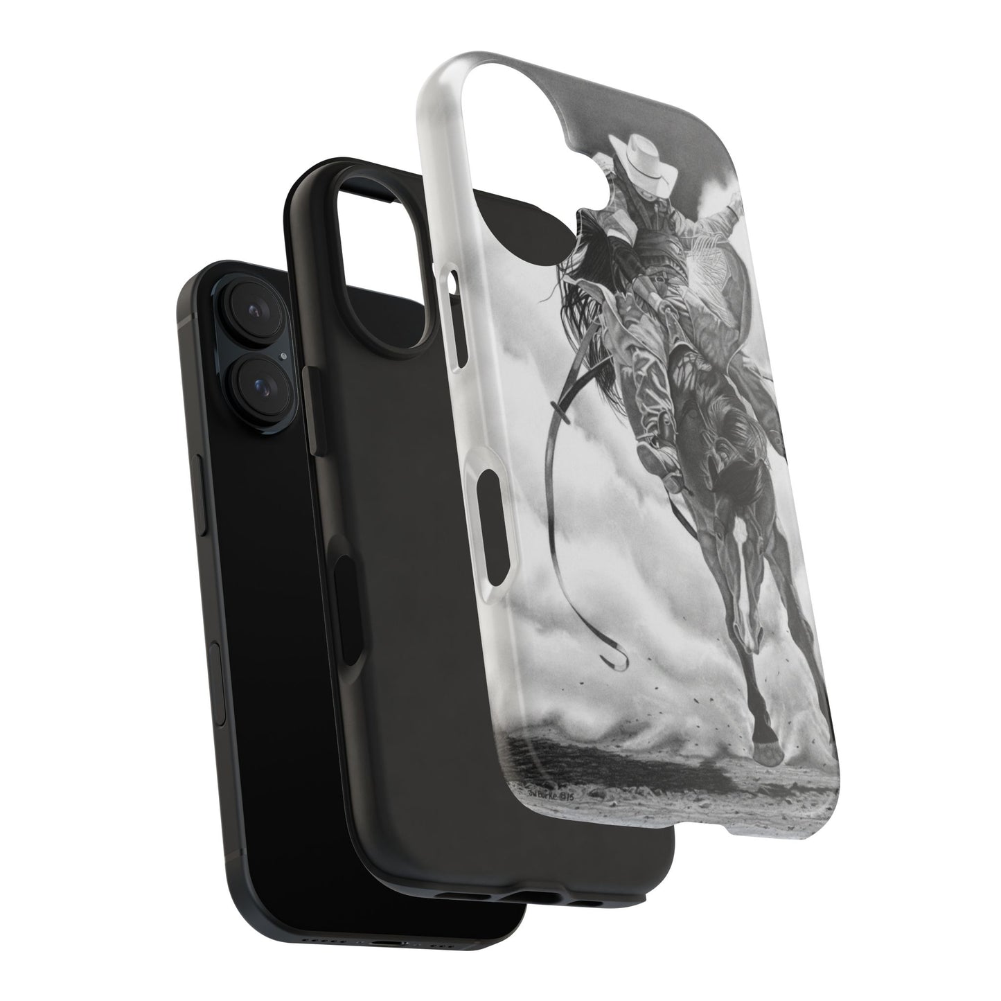 "Storn a Brewing" Western Rodeo Phone Cases, Cowboy Design, Tough Protection, Gift for Him, Ranch Decor, Durable Style