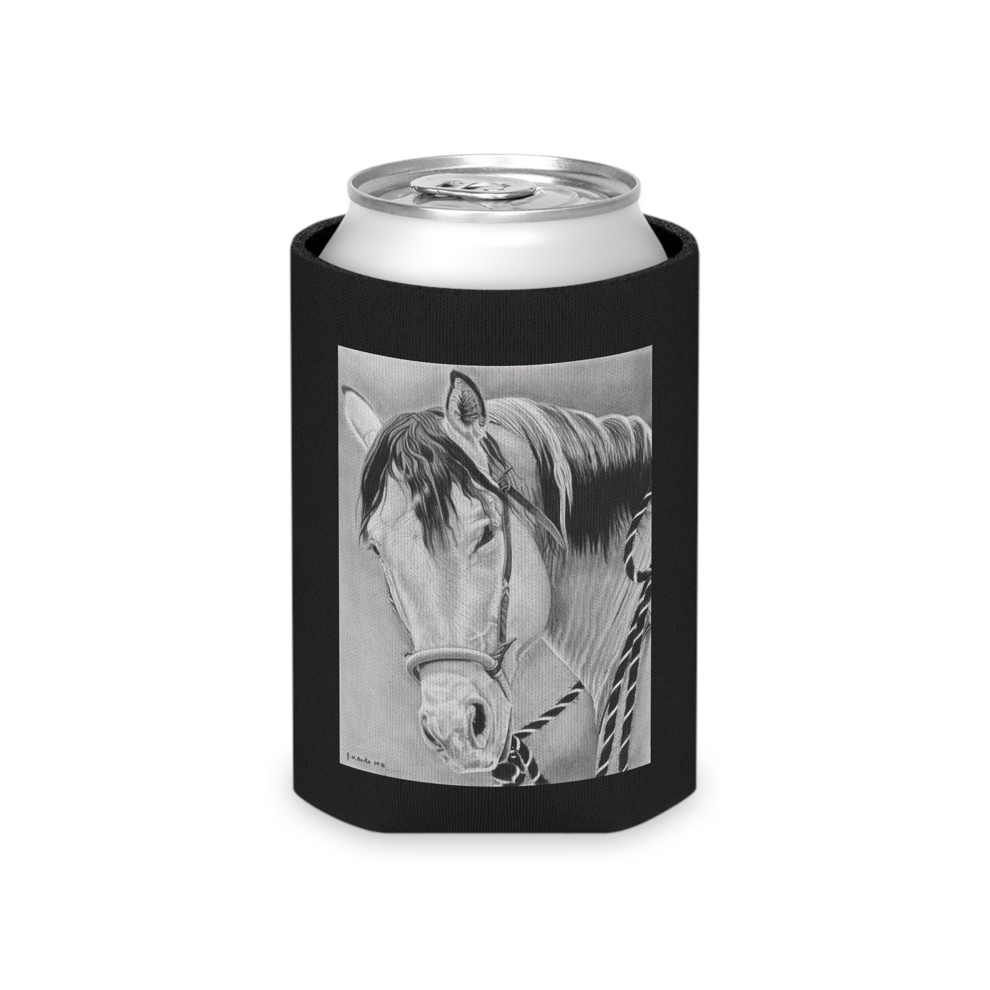 "Watcha lookin at" Western Art Can Cooler