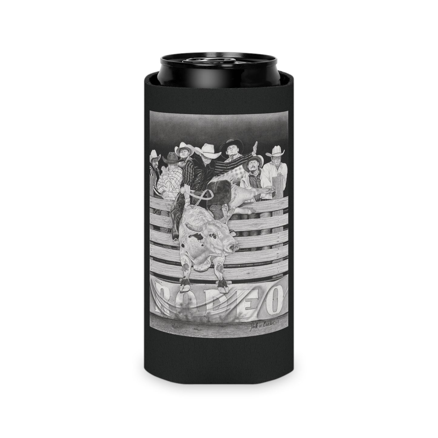 "Serius Fun" Rustic Cowboy Can Cooler, Western Beverage Sleeve, Outdoor Party Gear, Country-Themed Drink Holder, Ideal for BBQs & Tailgates