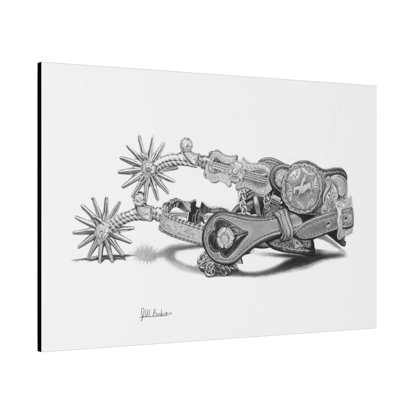 "Spurs " western art on canvas