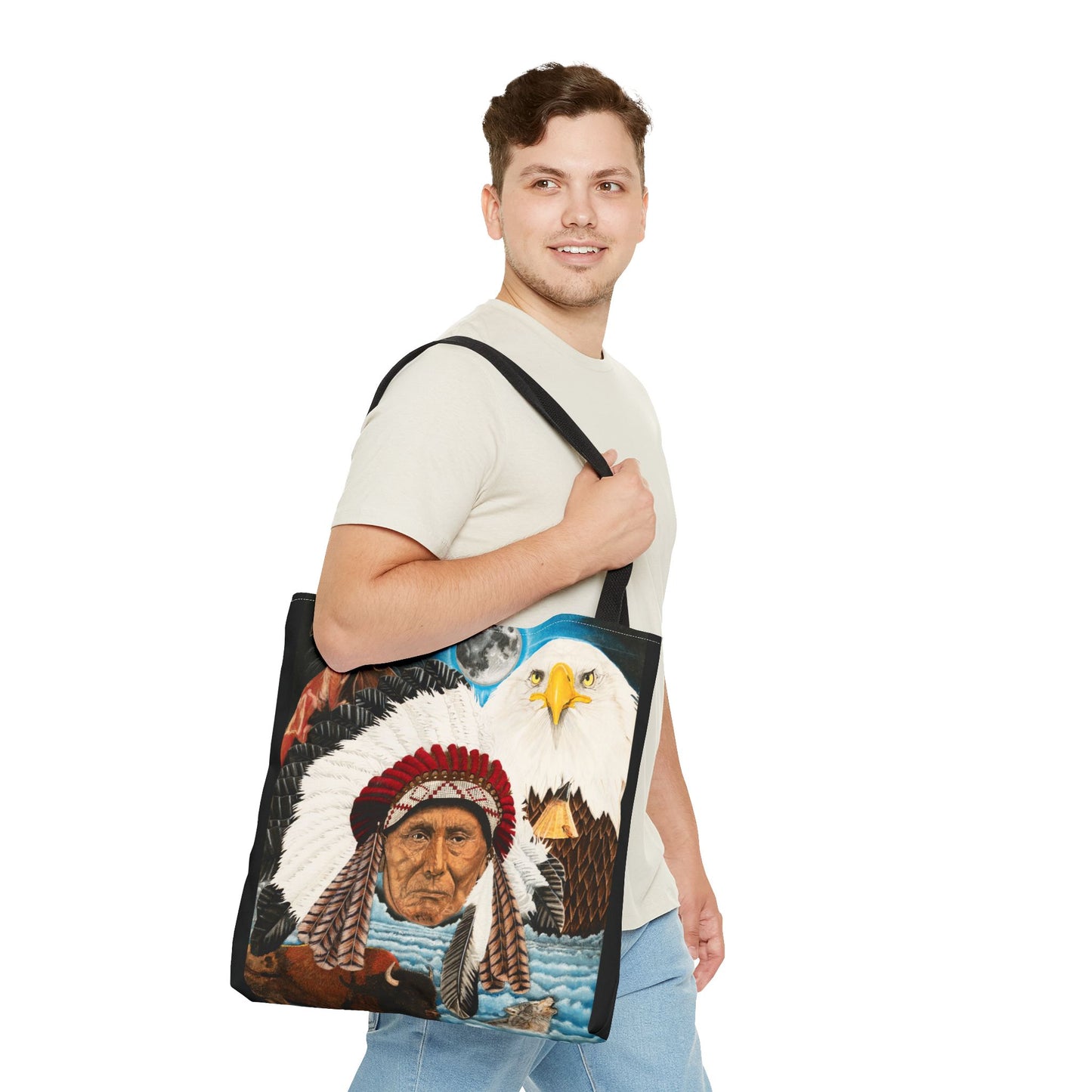 "Dream of Chief Joseph" Western Art Tote Bag