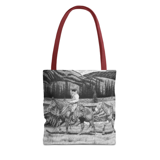 "Still Day on the Trail" Western Art Tote Bag