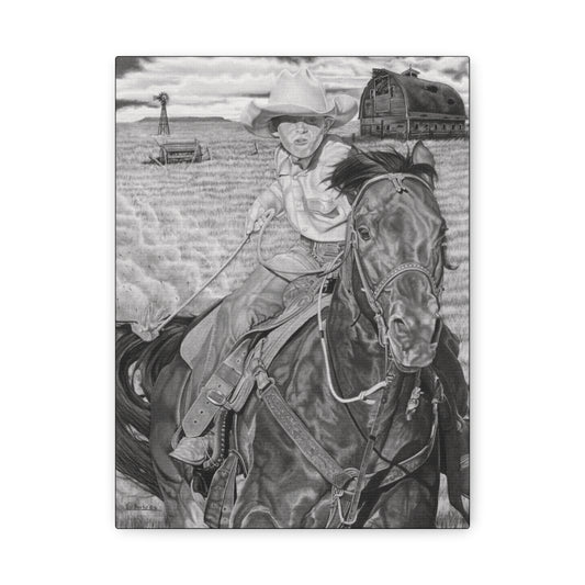 western art on canvas, home decor, farmhouse