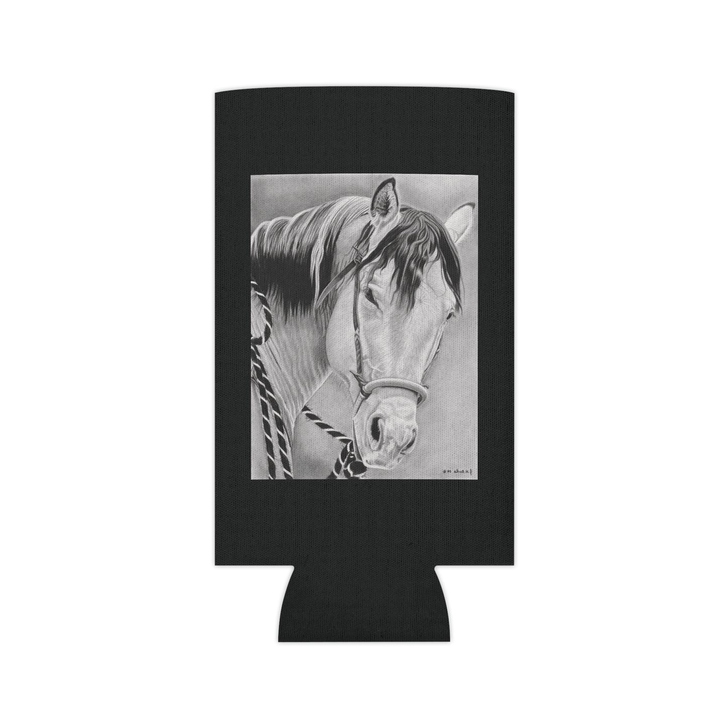 "Watcha lookin at" Western Art Can Cooler