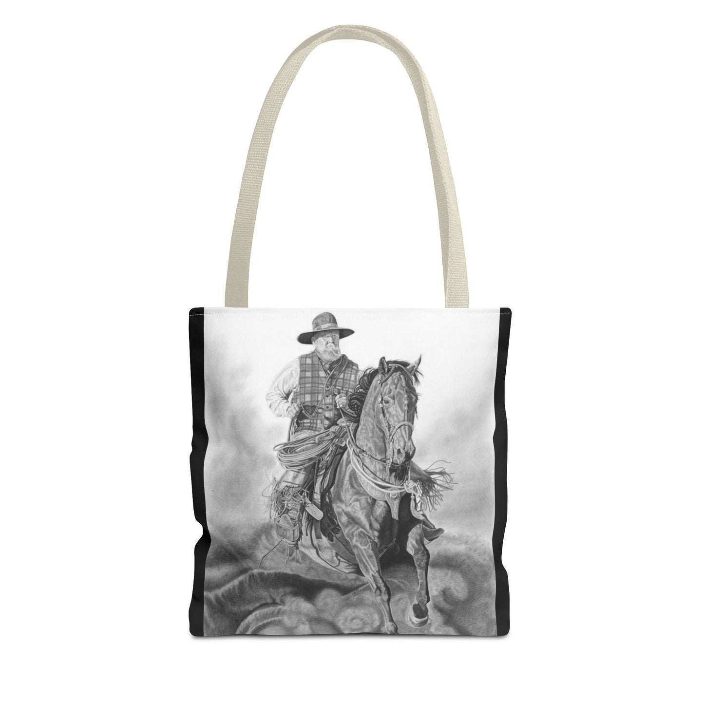 "Trouble Up Ahead" Tote Bag, Western Style Shopping Tote, Equestrian Gift, Farmhouse Decor, Horse Lover Accessory