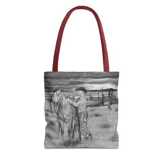 "The Coming Storm" Western Art Tote Bag
