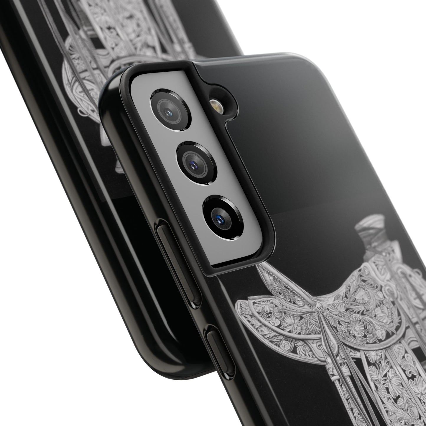 "New Saddle" Western Rodeo Phone Cases, Cowboy Design, Tough Protection, Gift for Him, Ranch Decor, Durable Style