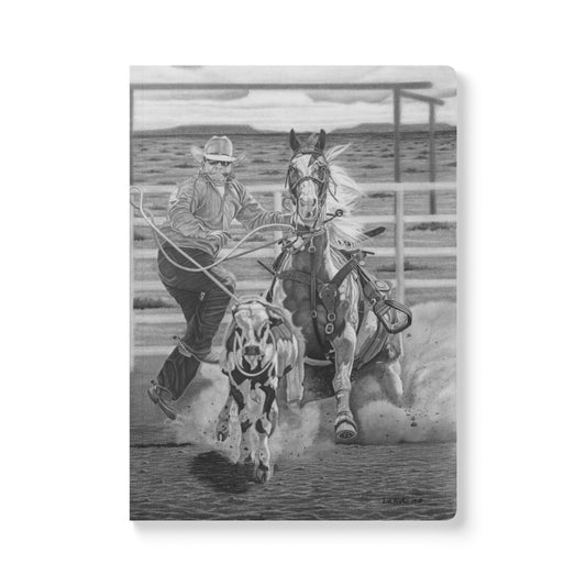 "Stone Cold Throw" Native American Wildlife Softcover Journal, Notebook for Writing, Artistic Gift, Travel Journal, Eco-Friendly Stationery, Unique Artwork