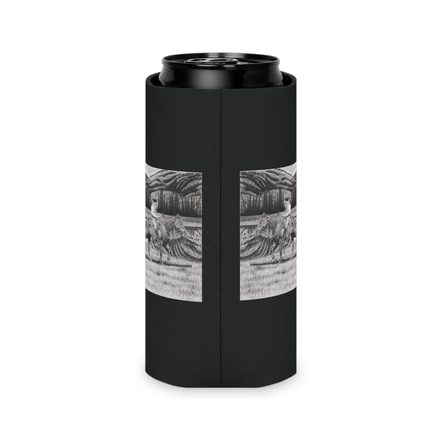Can Cooler, Western Beverage Sleeve, Outdoor Party Gear, Country-Themed Drink Holder, Ideal for BBQs & Tailgates