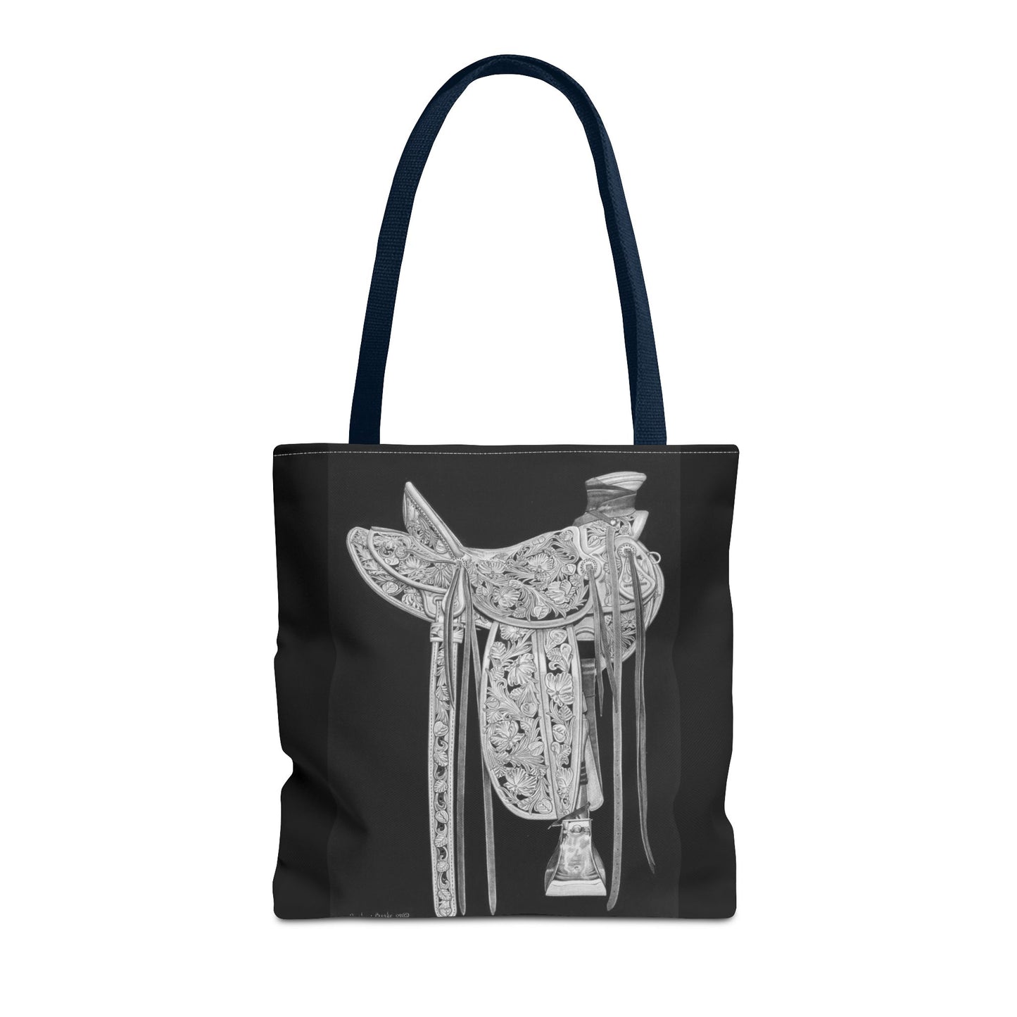 "New Saddle " Western Style Shopping Tote, Equestrian Gift, Farmhouse Decor, Horse Lover Accessory