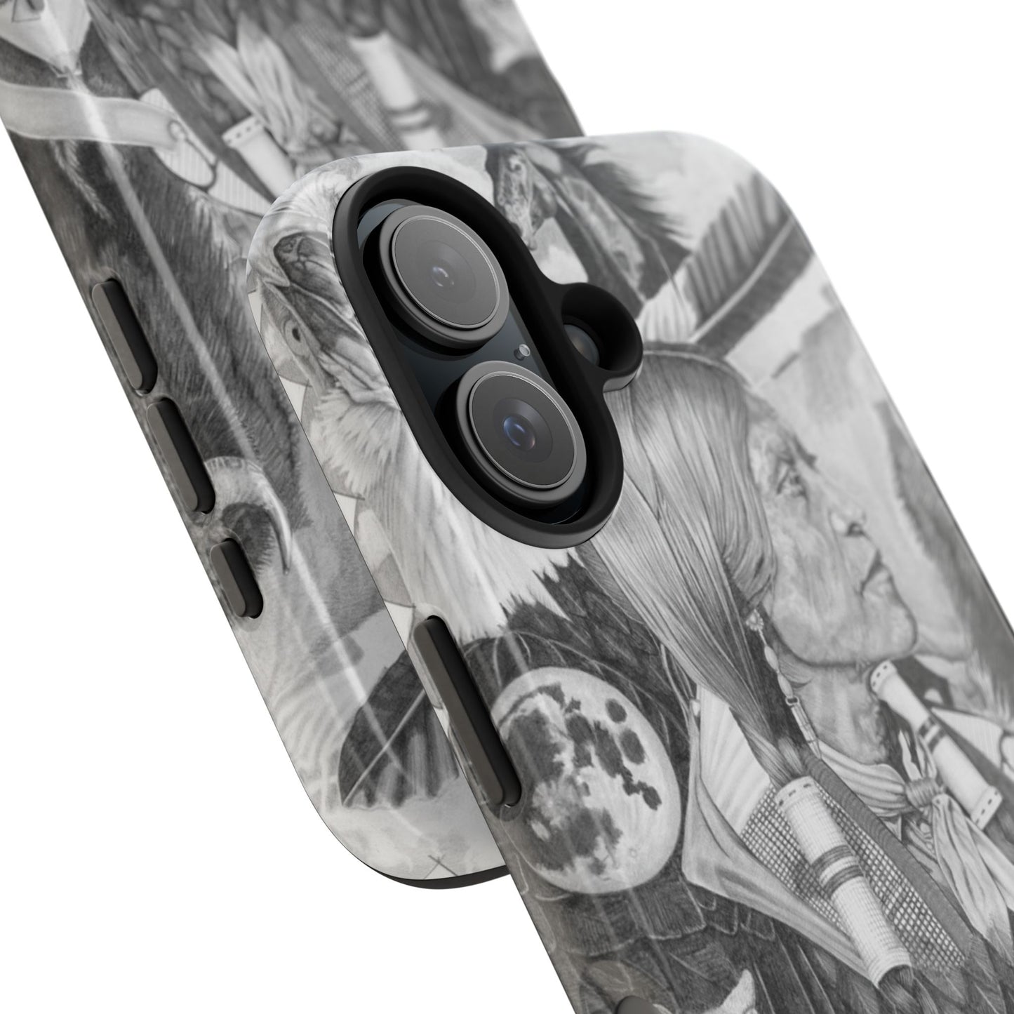 "Two Moon Apache Dream" Western Rodeo Phone Cases, Cowboy Design, Tough Protection, Gift for Him, Ranch Decor, Durable Style