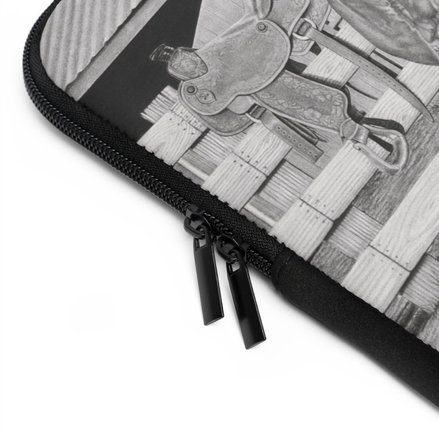 "Tall Task for a little Cowboy" Rustic Cowboy Laptop Sleeve, Western Cowpoke Case, Unique Gift for Ranch Lovers, Rodeo Accessories, Durable Tech Cover