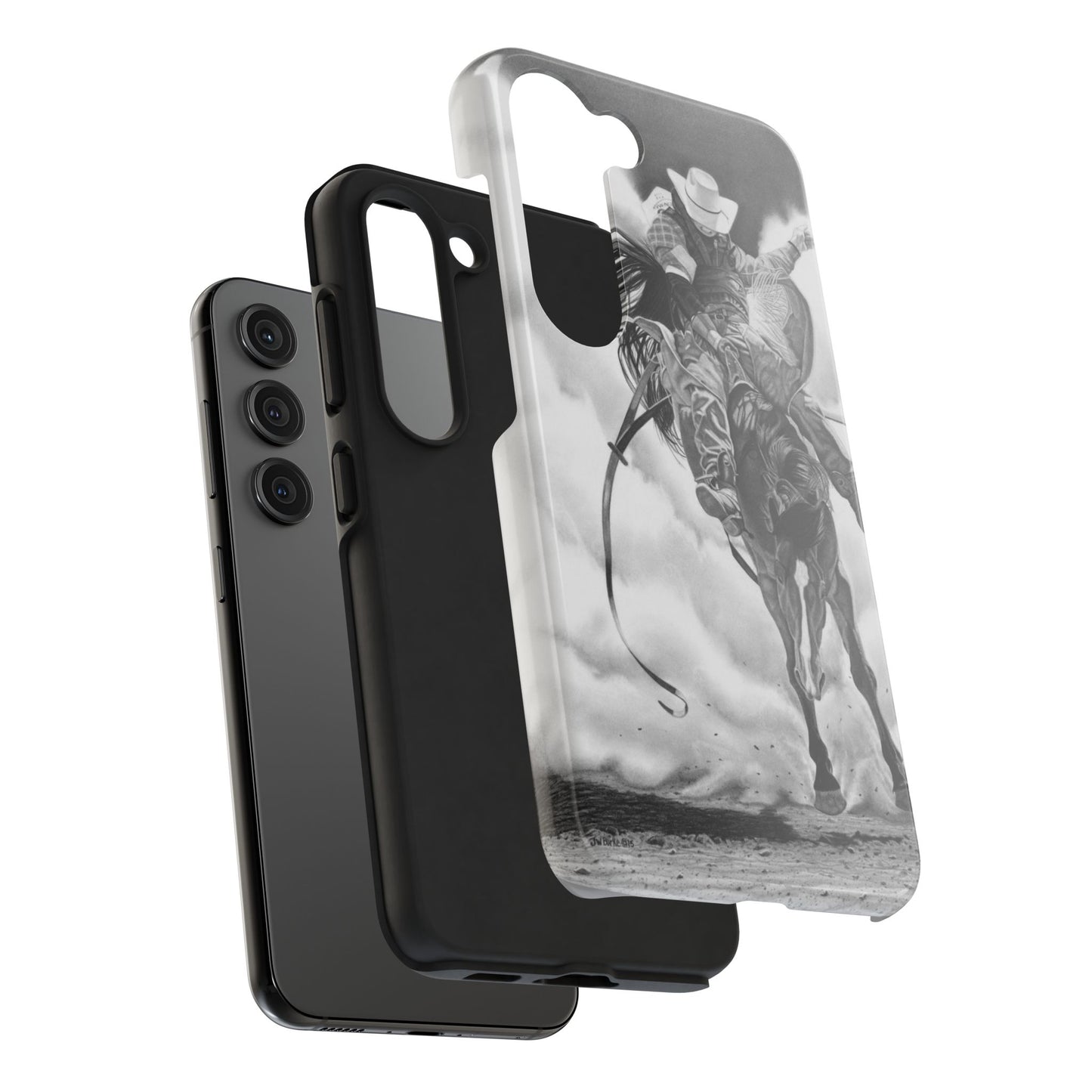 "Storn a Brewing" Western Rodeo Phone Cases, Cowboy Design, Tough Protection, Gift for Him, Ranch Decor, Durable Style