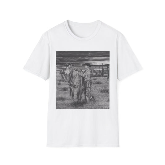 Western Art T-Shirt - "The Coming Storm "Design