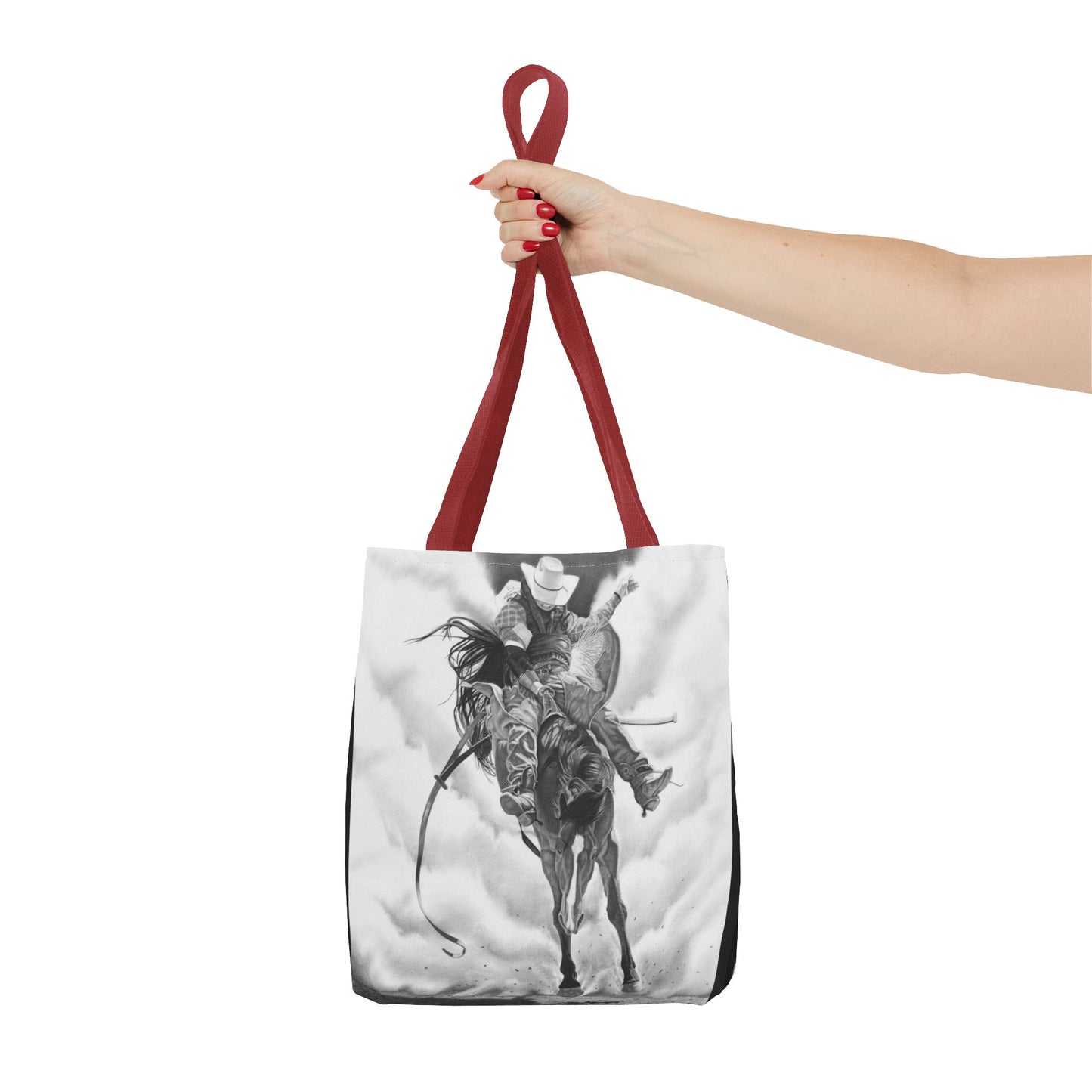 "Storm a Brewing" Tote Bag, Western Style Shopping Tote, Equestrian Gift, Farmhouse Decor, Horse Lover Accessory