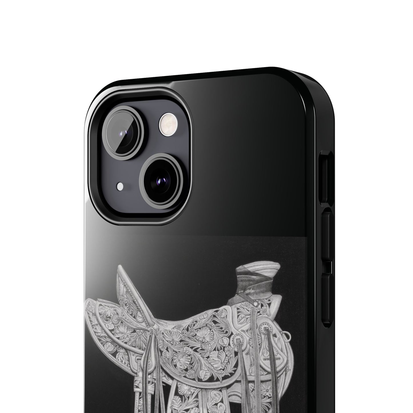 "New Saddle" Western Rodeo Phone Cases, Cowboy Design, Tough Protection, Gift for Him, Ranch Decor, Durable Style