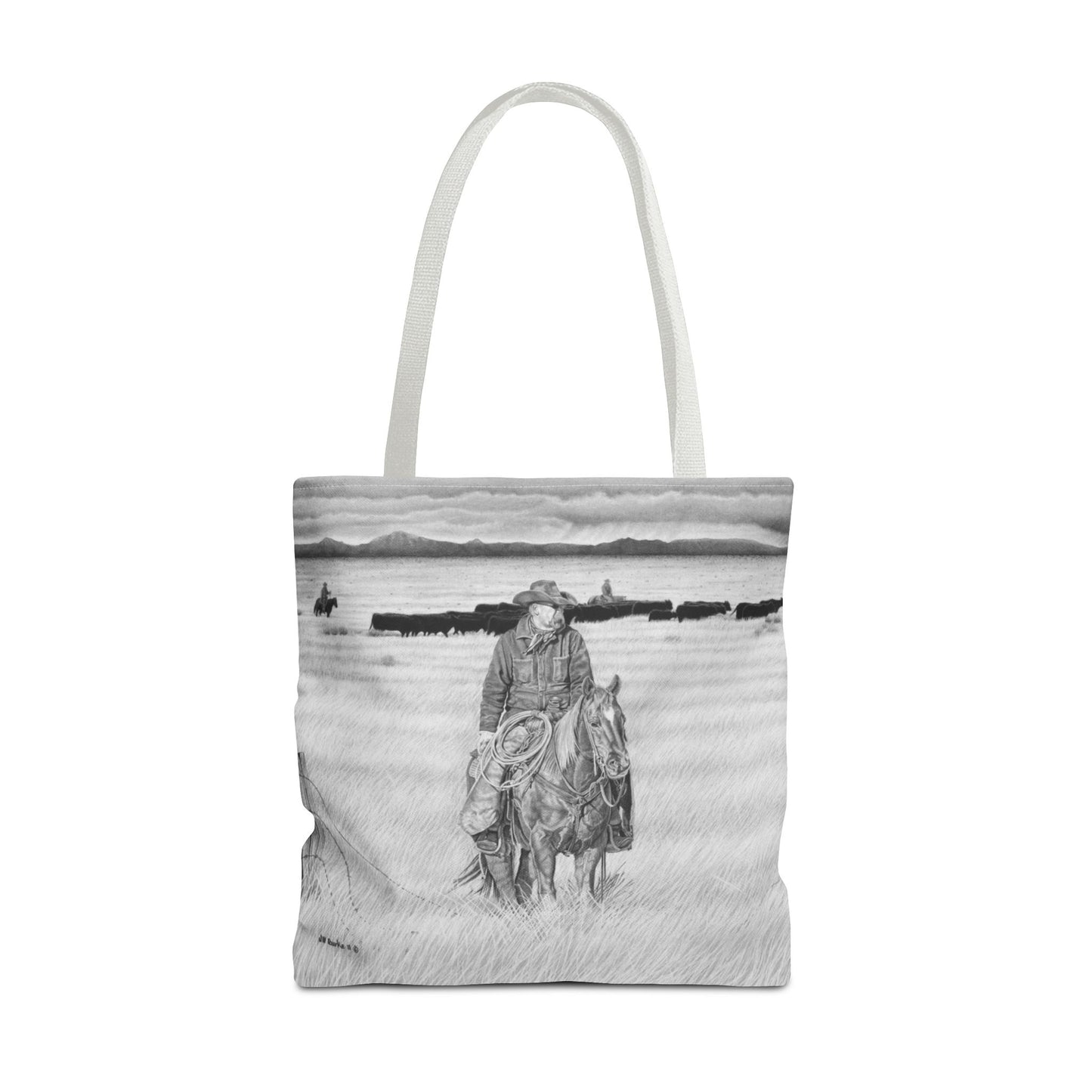"The Passing Storm" Tote Bag, Western Style Shopping Tote, Equestrian Gift, Farmhouse Decor, Horse Lover Accessory