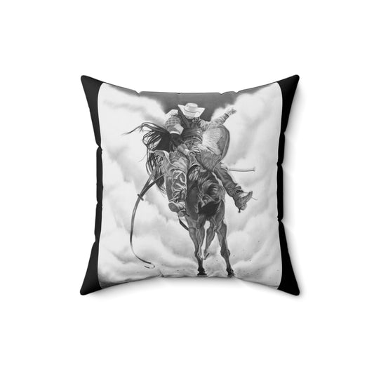 "Storm a Brewing " Cowboy Decor Pillow, Western Home Accent, Farmhouse Throw Pillow, Gift for Horse Lovers, Country Style Cushion