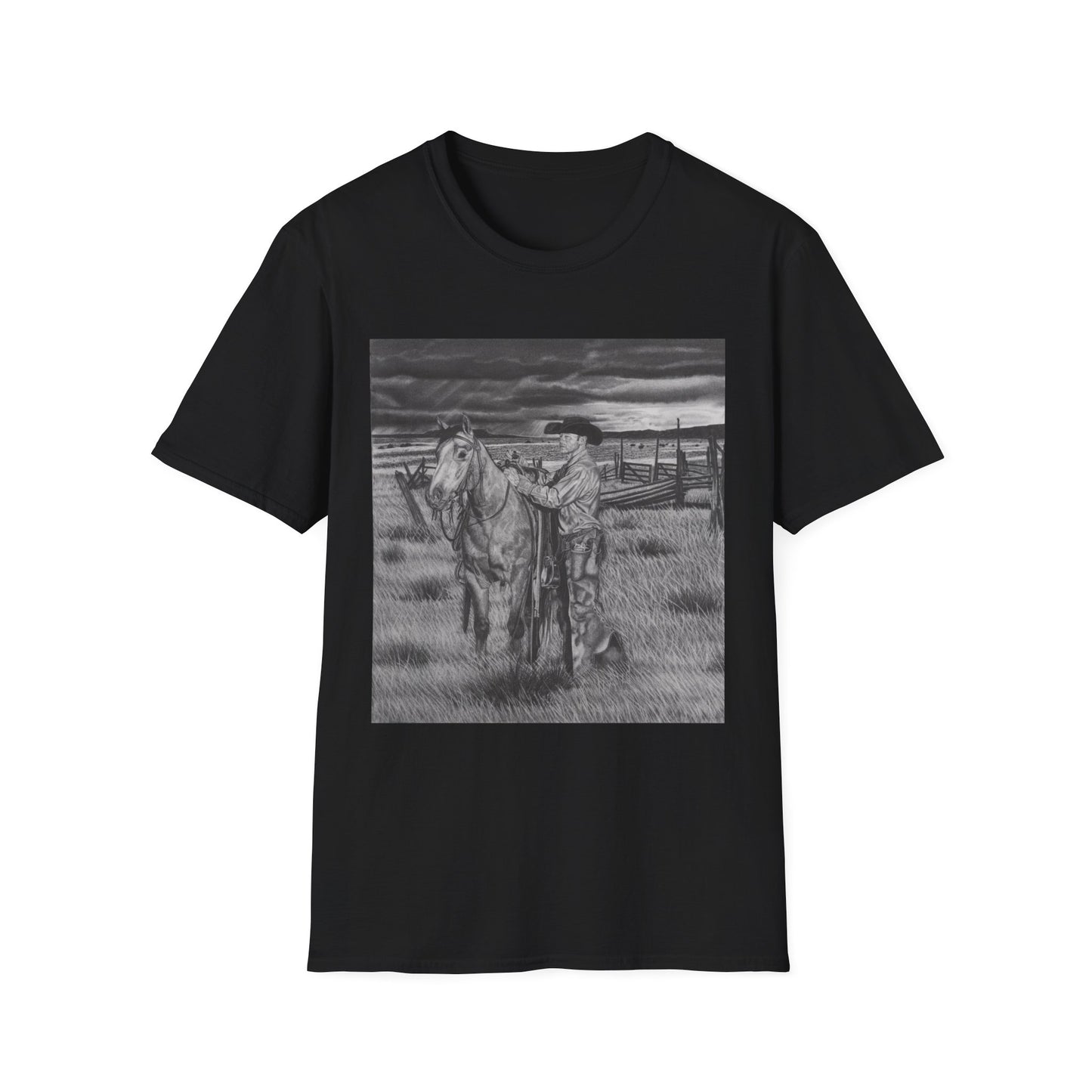 Western Art T-Shirt - "The Coming Storm "Design