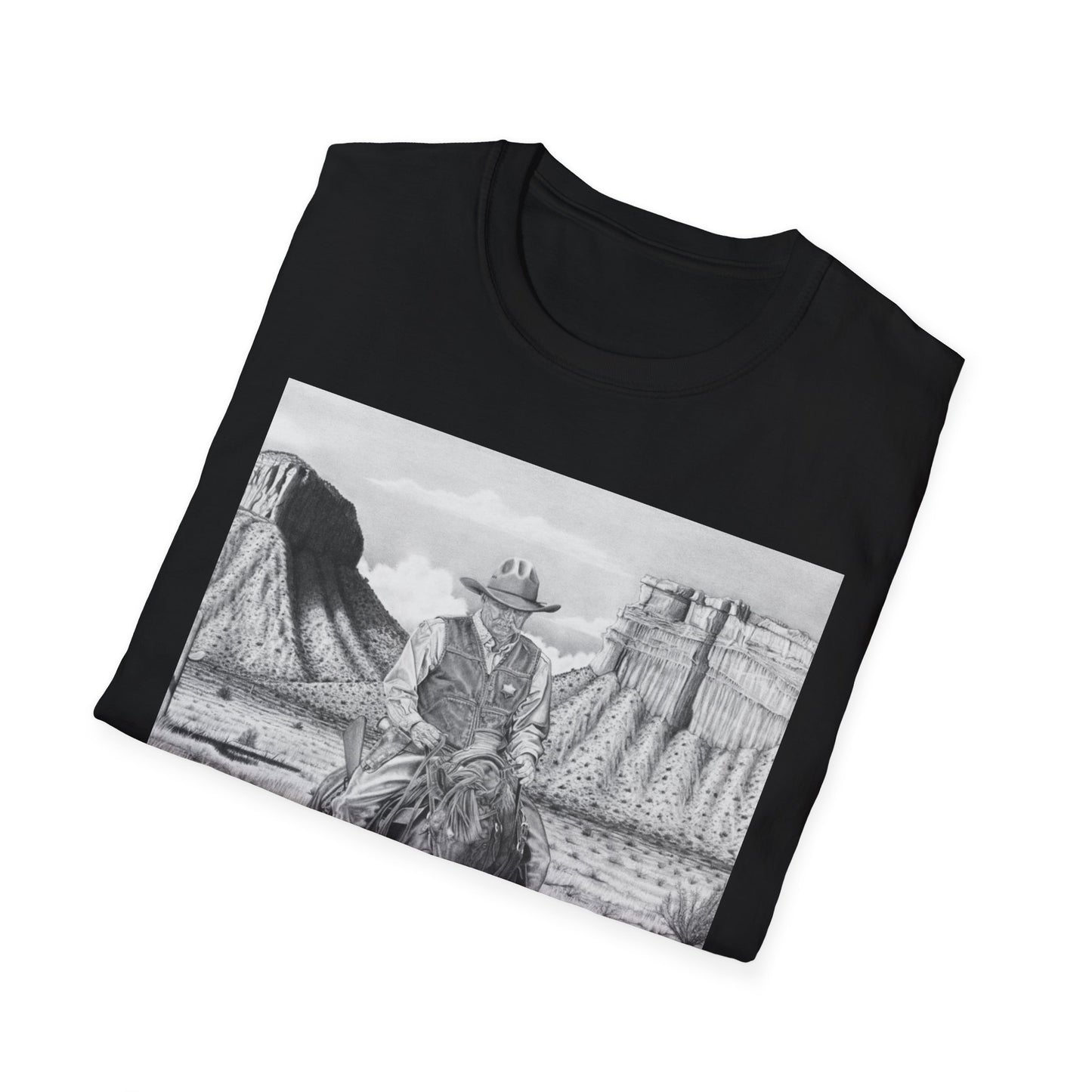 "On The Oulaw Trail" Western T-Shirt - Vintage Style Unisex Softstyle Tee
