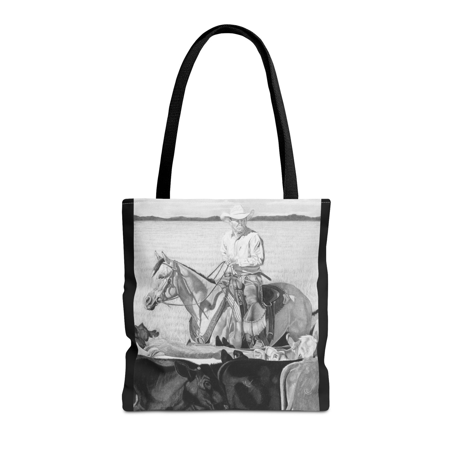 "Hot Day on the Job" Tote Bag, Western Style Shopping Tote, Equestrian Gift, Farmhouse Decor, Horse Lover Accessory