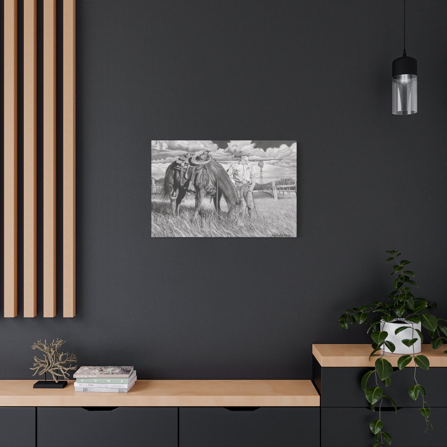 western art on canvas, western style