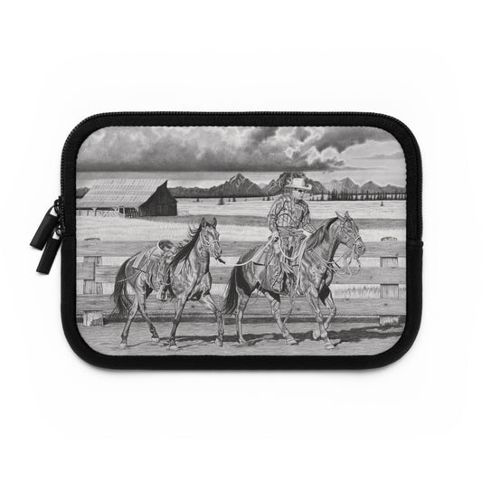 "The Gift Named Storm" Rustic Cowboy Laptop Sleeve, Western Cowpoke Case, Unique Gift for Ranch Lovers, Rodeo Accessories, Durable Tech Cover