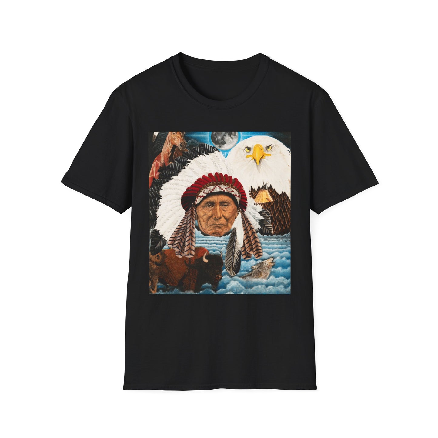 "Dream of The Chief Joseph" Western Horse Art T-Shirt