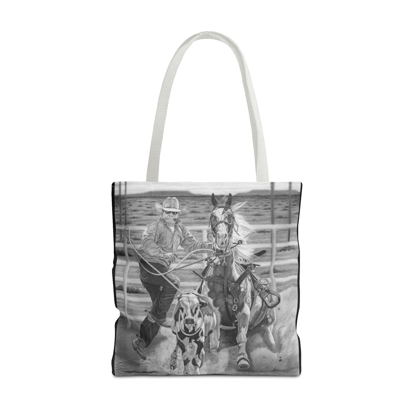 "Stone Cold Throw" Western Art Tote Bag