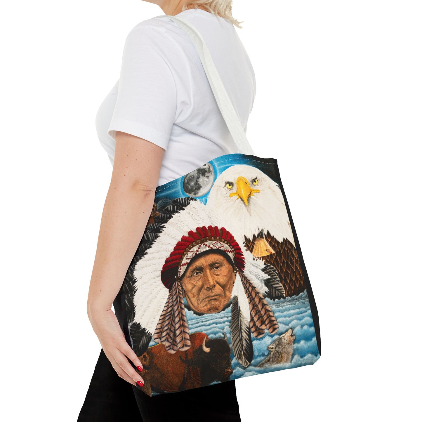 "Dream of Chief Joseph" Western Art Tote Bag