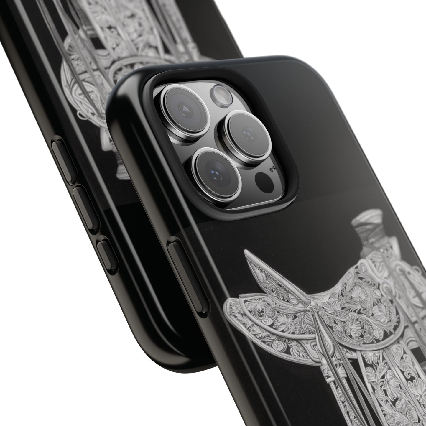 "New Saddle" Western Rodeo Phone Cases, Cowboy Design, Tough Protection, Gift for Him, Ranch Decor, Durable Style