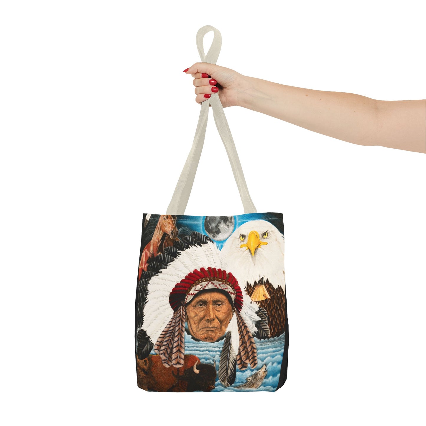 "Dream of Chief Joseph" Western Art Tote Bag