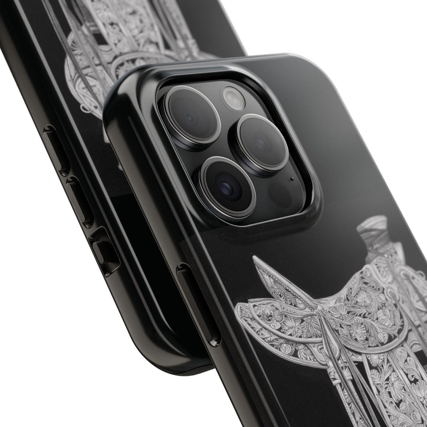 "New Saddle" Western Rodeo Phone Cases, Cowboy Design, Tough Protection, Gift for Him, Ranch Decor, Durable Style