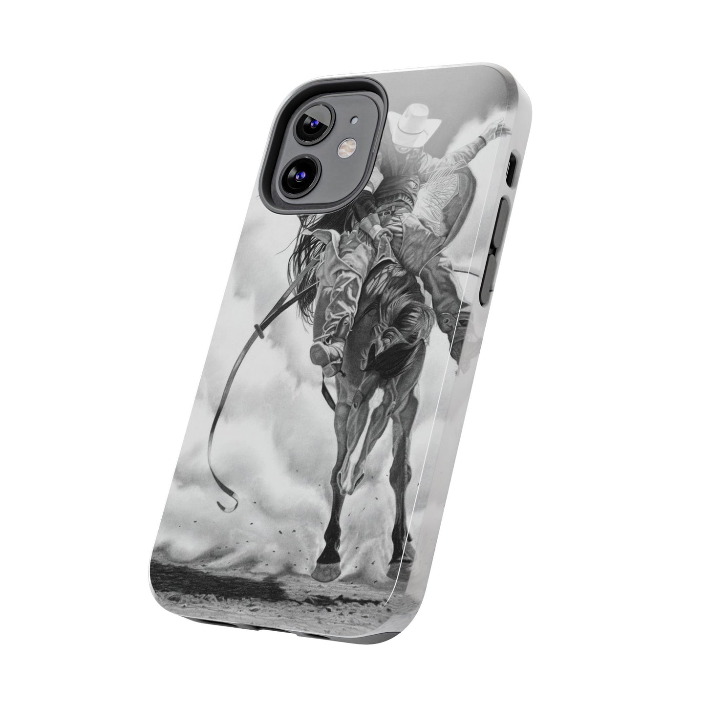 "Storn a Brewing" Western Rodeo Phone Cases, Cowboy Design, Tough Protection, Gift for Him, Ranch Decor, Durable Style