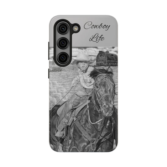 Phone Cases, Cowboy Design, Tough Protection, Gift for Him, Ranch Decor, Durable Style