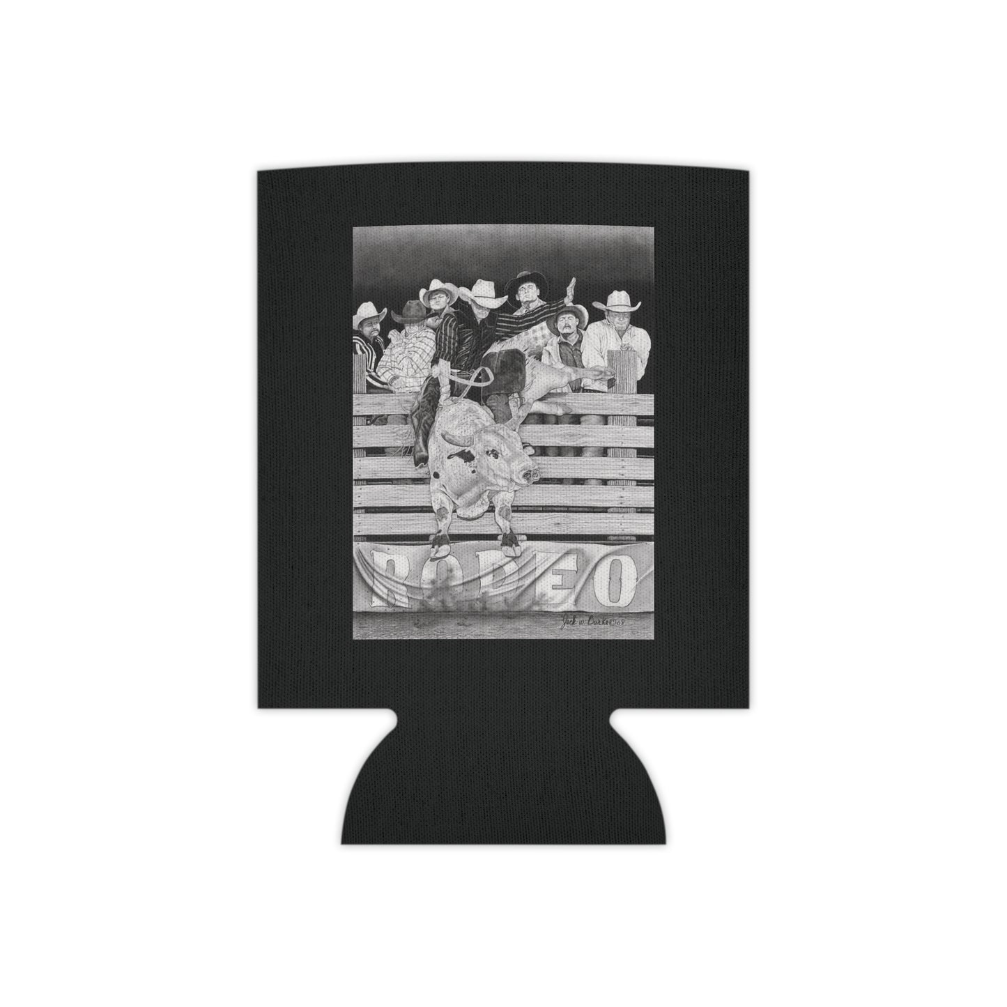 "Serius Fun" Rustic Cowboy Can Cooler, Western Beverage Sleeve, Outdoor Party Gear, Country-Themed Drink Holder, Ideal for BBQs & Tailgates