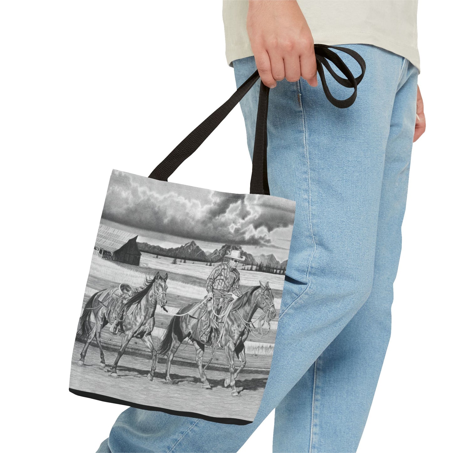 "The Gift Named Storn" Western Art Tote Bag
