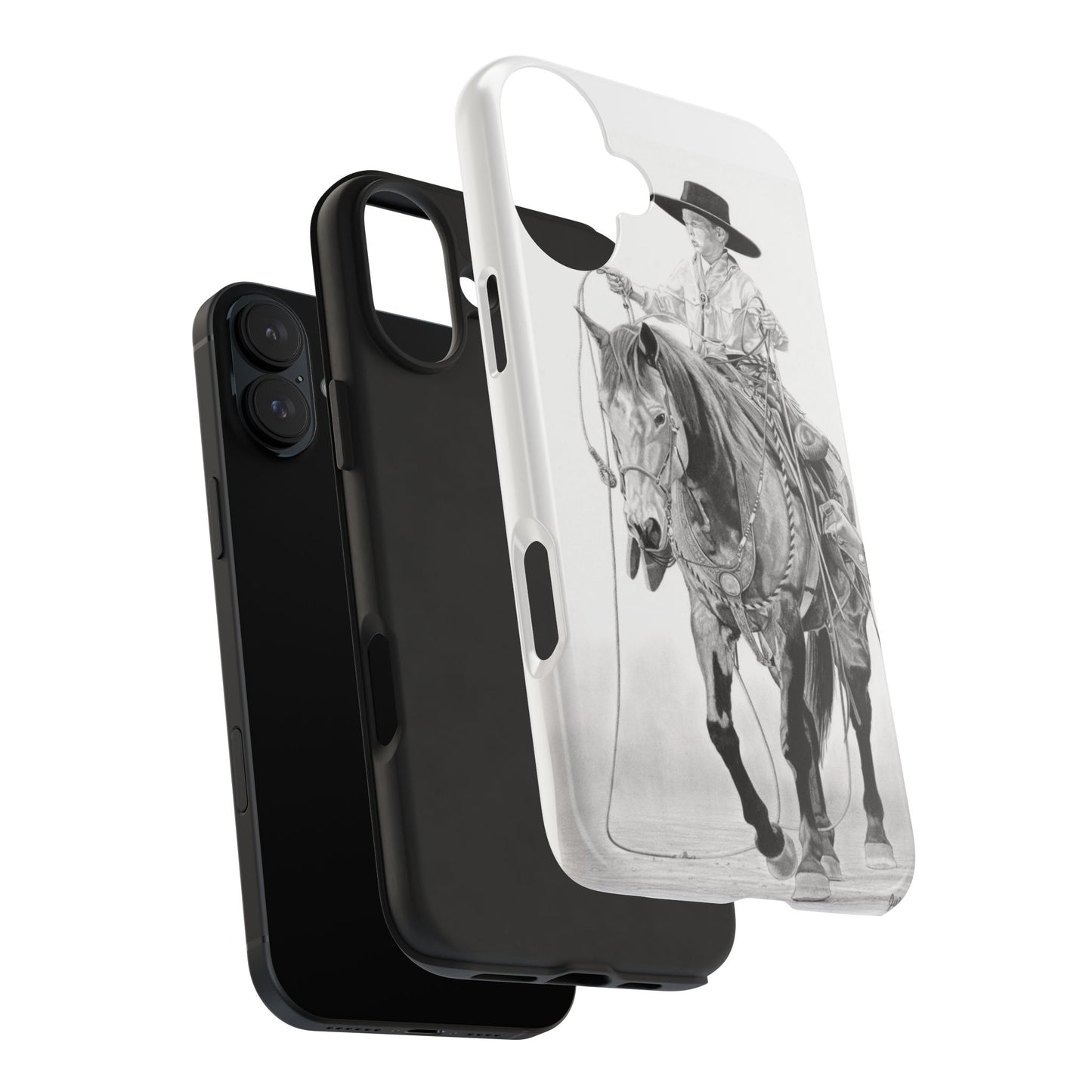 "Young Cowboy" Western Rodeo Phone Cases, Cowboy Design, Tough Protection, Gift for Him, Ranch Decor, Durable Style