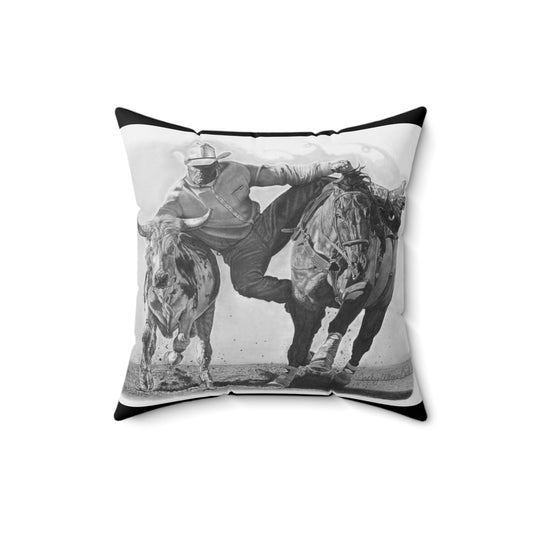 "Cowboy Life # 1" Cowboy Decor Pillow, Western Home Accent, Farmhouse Throw Pillow, Gift for Horse Lovers, Country Style Cushion