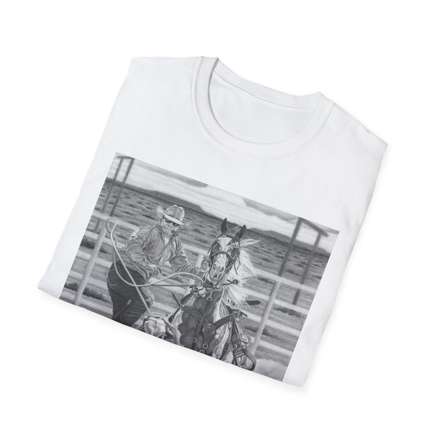 "Stone Cold Throw" Western Art T-Shirt