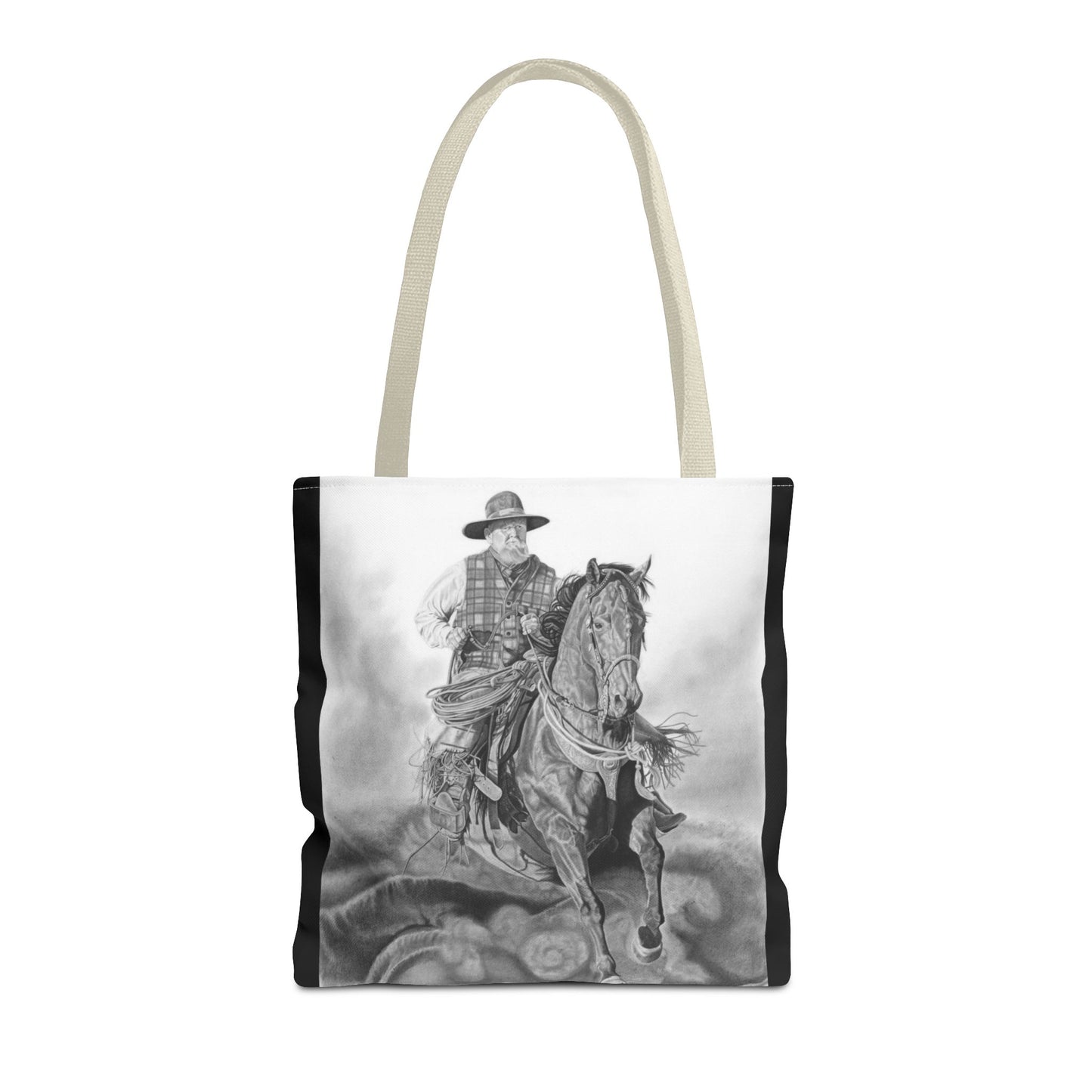 "Trouble Up Ahead" Tote Bag, Western Style Shopping Tote, Equestrian Gift, Farmhouse Decor, Horse Lover Accessory
